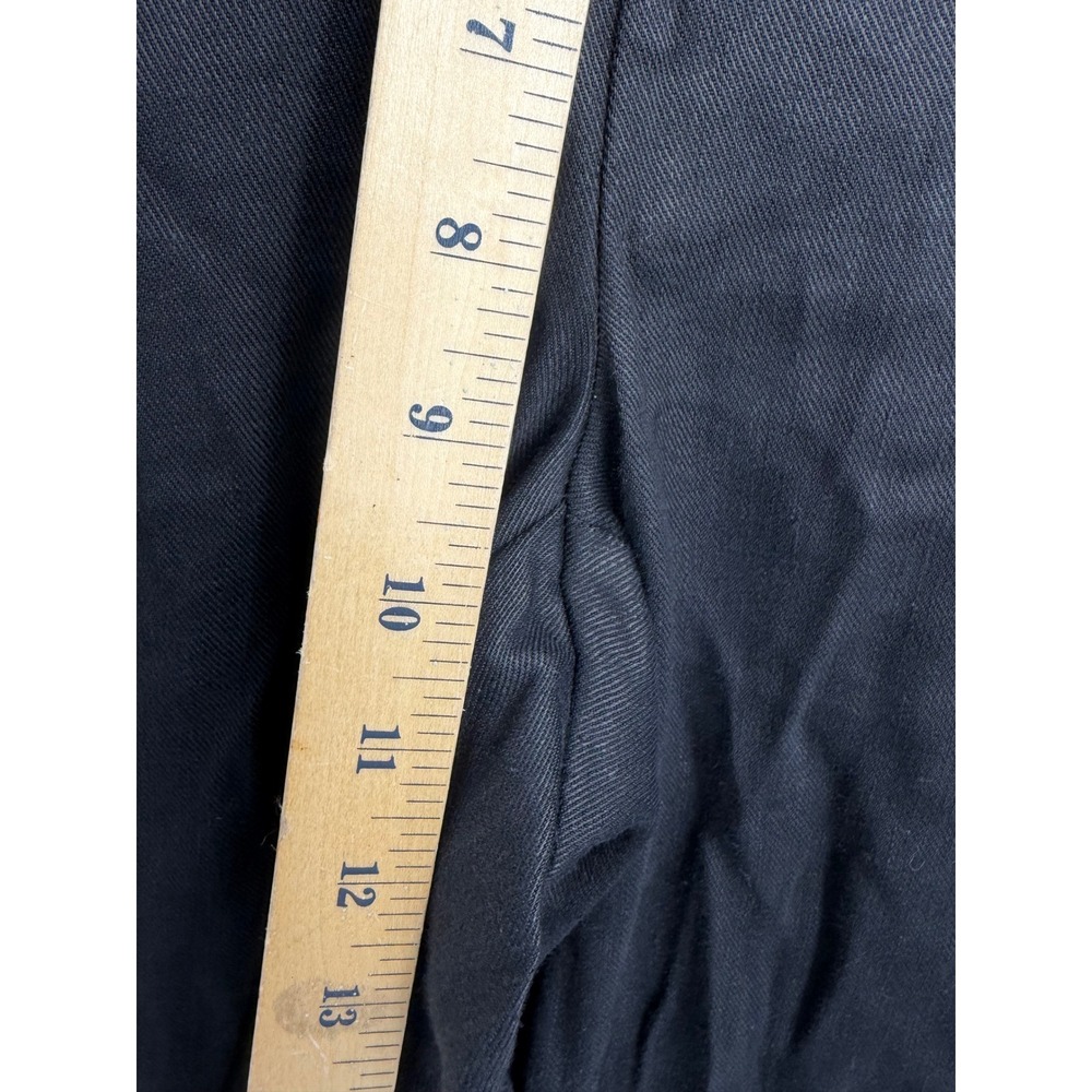 Babaton Aritzia parity Wide Leg Trousers sz 2 Black Linen Blend High Waist - Picture 9 of 10
